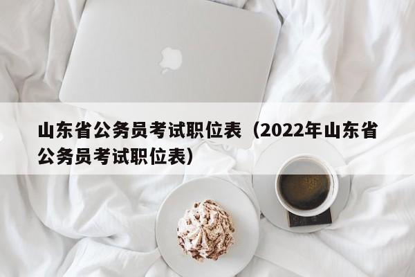 山东省公务员考试职位表（2022年山东省公务员考试职位表）